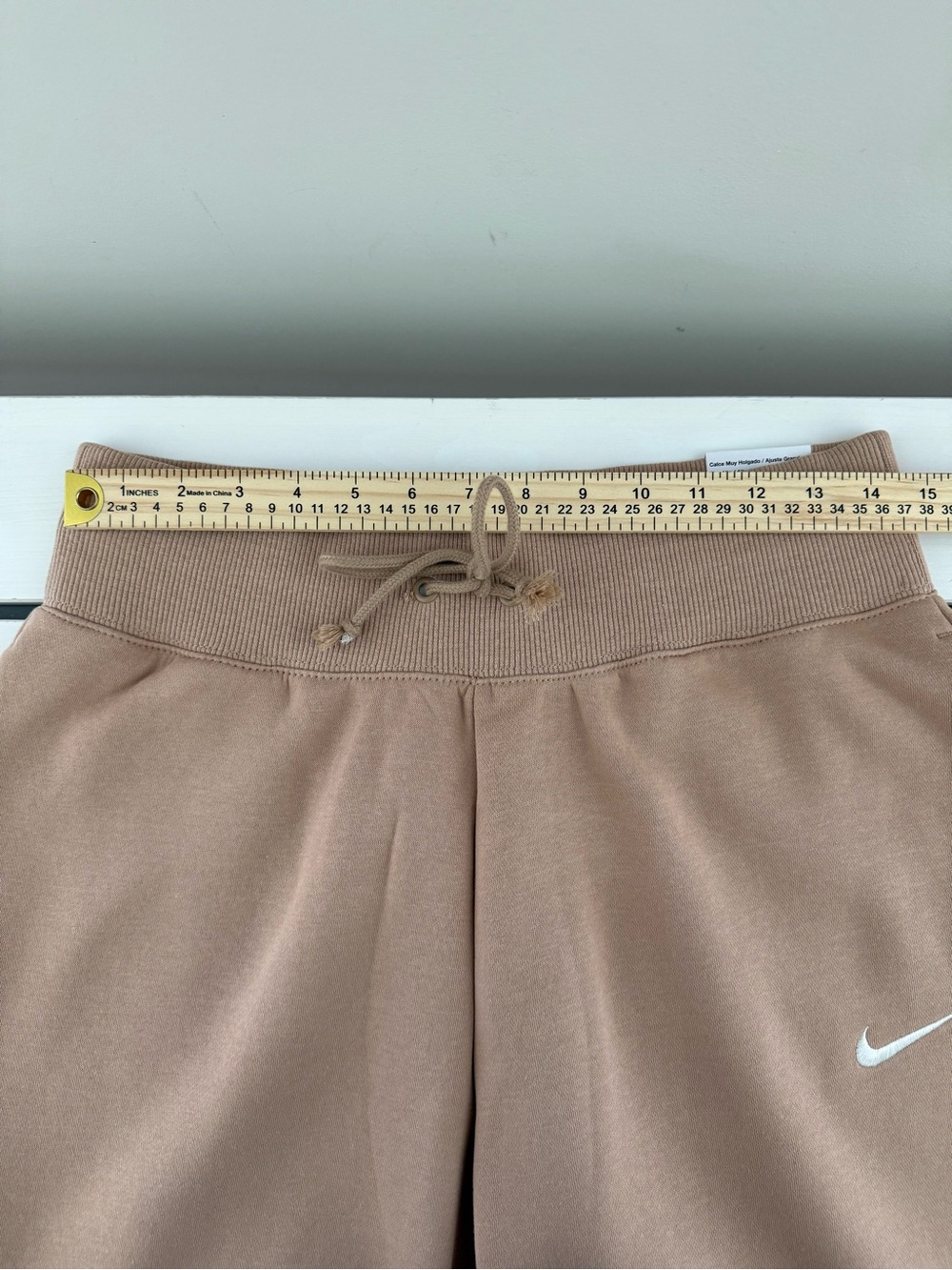 NWT Nike Phoenix Fleece High Waisted Oversized Joggers Hemp XS - Picture 5 of 7